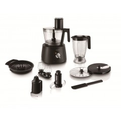 Philips HR7776/90 Avance Collection Πολυμίξερ 1300W με Κάδο 3.4lt και Κανάτα Μπλέντερ Μαύρο